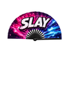 XXL Pride Fächer "Slay" – 68 cm Handfächer mit Bambusrippen & lautem Klack-Effekt – ProudYou