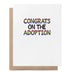 Grußkarte „Congrats On The Adoption“ – Adoptionskarte – ProudYou