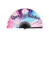 XXL Pride Fächer "Queen of Bitches" – 68 cm Handfächer mit Bambusrippen & lautem Klack-Effekt – ProudYou