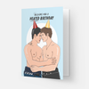„Heated Birthday“ Grußkarte – Lustige Geburtstagskarte mit frechem Humor - love-union.de