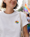 Doppelherz Patch – Progress Pride Statement zum Aufbügeln – ProudYou