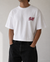 Handmade Crop Top „SLAY“ – Oversize Bio-Baumwolle, bestickt – ProudYou