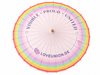 Pride Sonnenschirm „Visible. Proud. United.“ – Bambus, Rosa – ProudYou