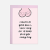 Jealous of your balls Grußkarte by Kaart Blanche