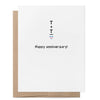 Trans Plus Trans Equals Love LGBTQ+-Grußkarte zum Jahrestag by That Queer Card Co