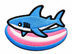 Hai Patch auf Trans-Pride-Schwimmring – Pride Aufnäher zum Aufbügeln