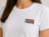 Exklusiver Pronomen Pin „Ask me about my pronouns“ – Namensschild-Design – Gold-Edition – ProudYou