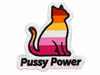 Pussy Power Katzen Patch – Lesbian Pride Aufnäher zum Aufbügeln