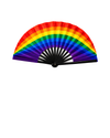 XXL Pride Fächer "Rainbow" – 68 cm Handfächer mit Bambusrippen & lautem Klack-Effekt – ProudYou