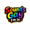 Exklusiver Pin „Sounds Gay I’m In“ – Regenbogen Pride – Gold-Edition – ProudYou